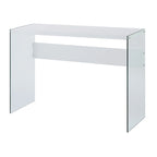 Console ou bureau en verre