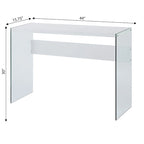 Console ou bureau en verre