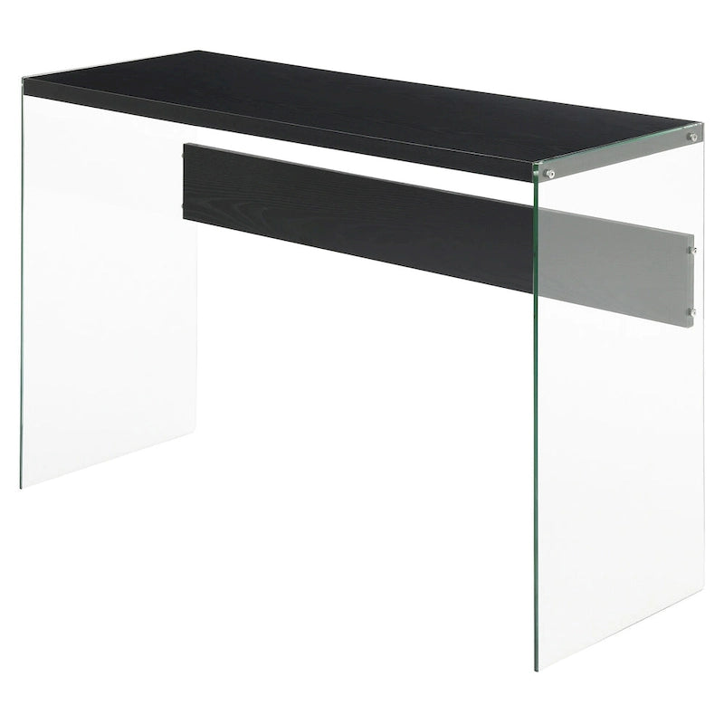 Console ou bureau en verre