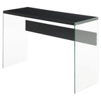 Console ou bureau en verre