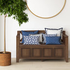 Banc de rangement en bois massif de 122 cm avec couvercle relevable