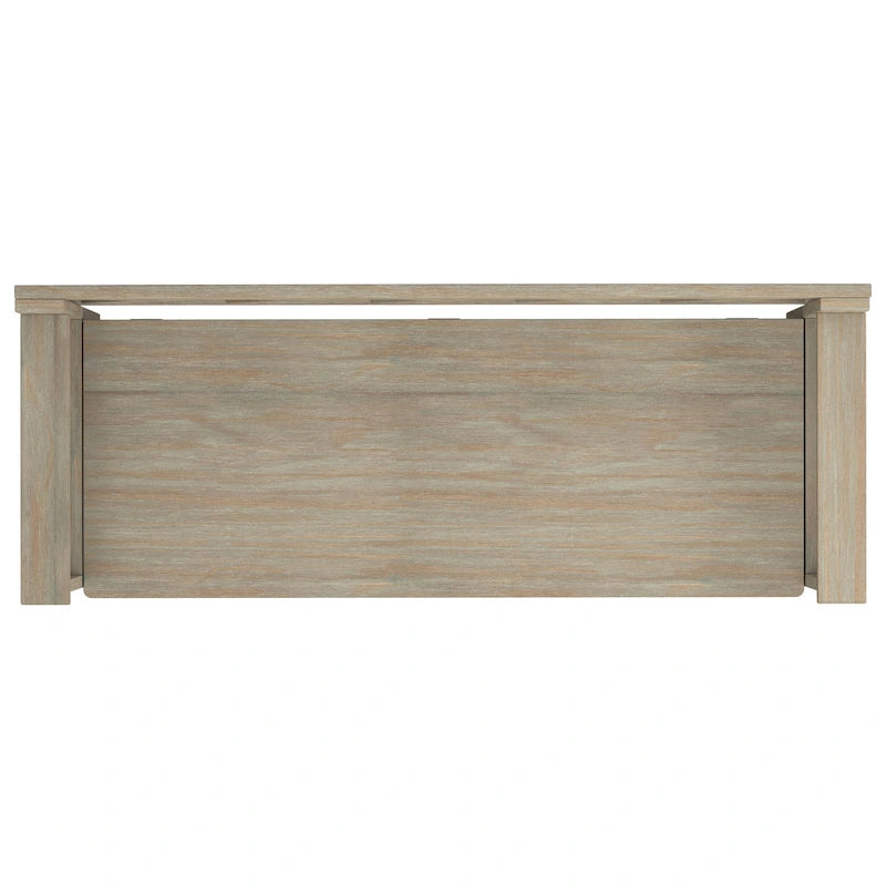 Banc de rangement en bois massif de 122 cm avec couvercle relevable