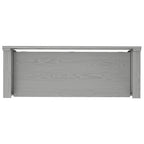 Banc de rangement en bois massif de 122 cm avec couvercle relevable