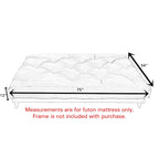 Matelas de sol futon pleine grandeur de 12 pouces