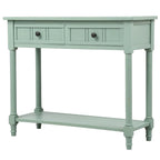 Console avec deux tiroirs et étagère inférieure