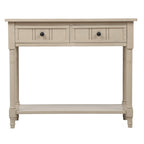 Console avec deux tiroirs et étagère inférieure