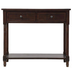 Console avec deux tiroirs et étagère inférieure