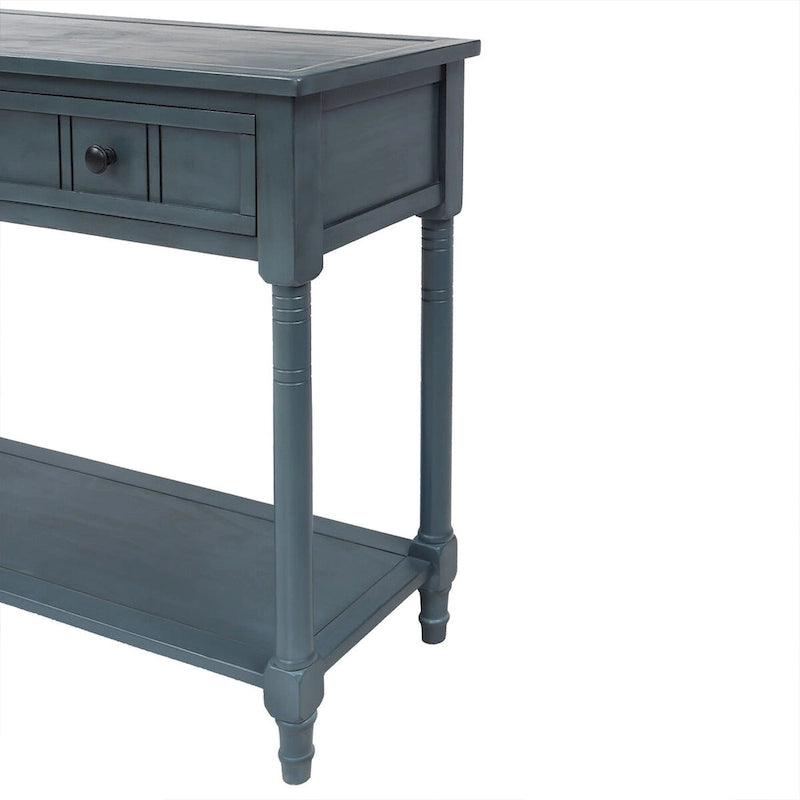 Console avec deux tiroirs et étagère inférieure