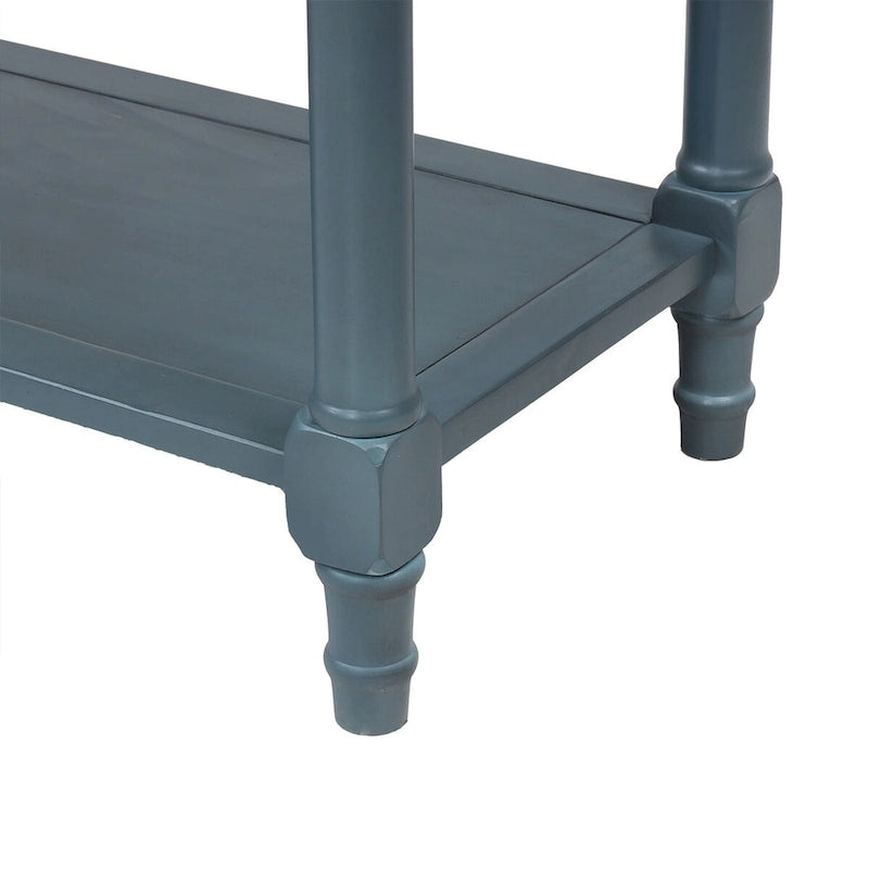 Console avec deux tiroirs et étagère inférieure