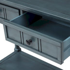 Console avec deux tiroirs et étagère inférieure
