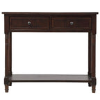 Console avec deux tiroirs et étagère inférieure