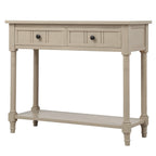Console avec deux tiroirs et étagère inférieure
