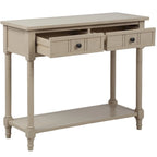 Console avec deux tiroirs et étagère inférieure