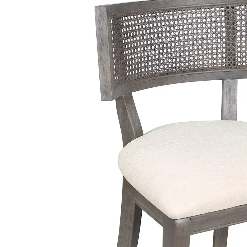 Chaise de comptoir à dossier en bois