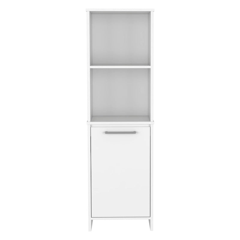 Armoire de garde-manger avec porte simple et quatre étagères