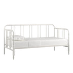 Lit de repos métallique avec motif à barreaux