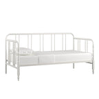 Lit de repos métallique avec motif à barreaux