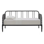 Lit de repos métallique avec motif à barreaux