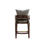 Tabouret de bar mi-century à hauteur de comptoir avec dossier rembourré
