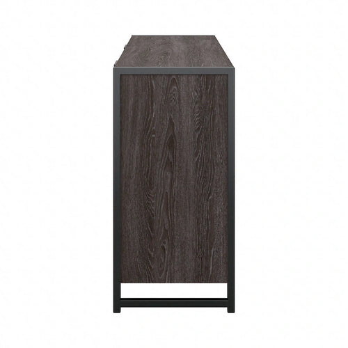 Commode 6 tiroirs avec cadre en métal industriel