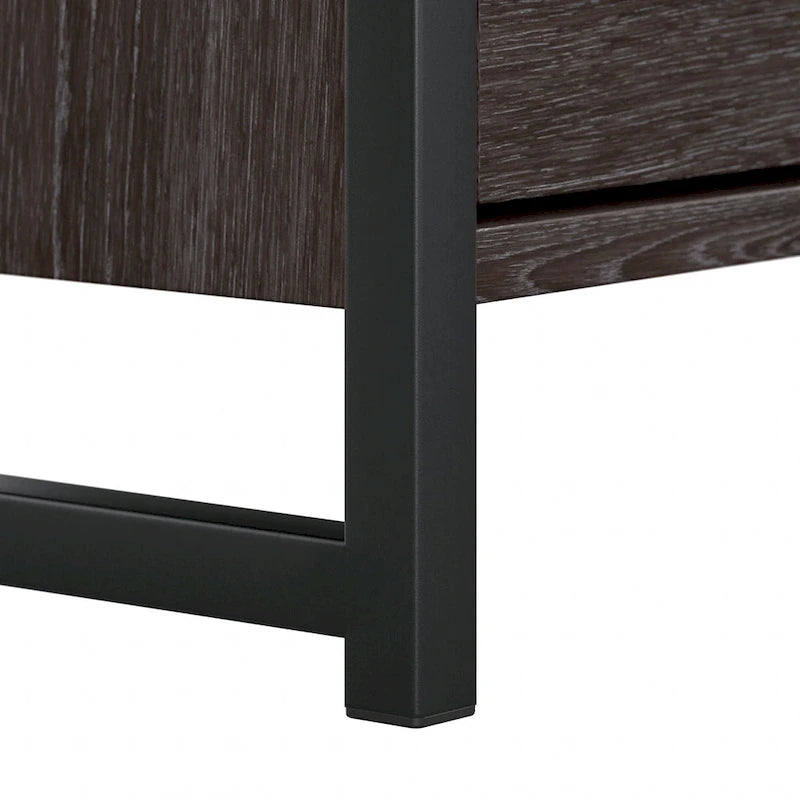 Commode 6 tiroirs avec cadre en métal industriel