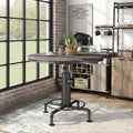 Table haute industrielle ronde – Noir antique, 45 pouces