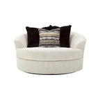 Fauteuil pivotant rond surdimensionné – 58 larg. x 54 prof. x 39 haut.