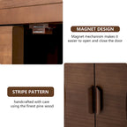 Buffet et bahut de rangement marron contemporain