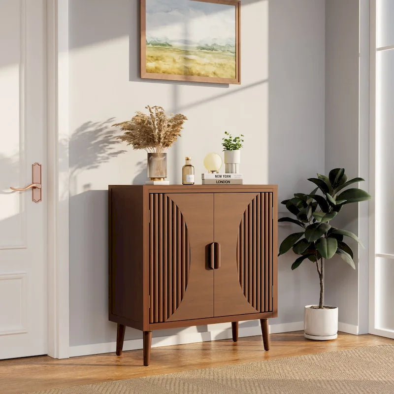 Buffet et bahut de rangement marron contemporain