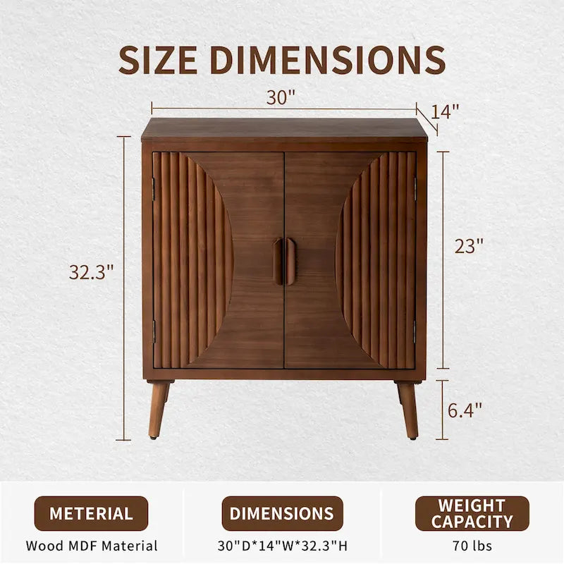 Buffet et bahut de rangement marron contemporain