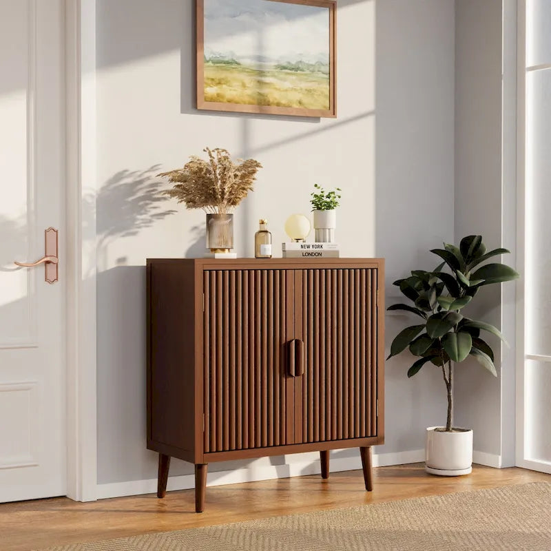 Buffet et bahut de rangement marron contemporain