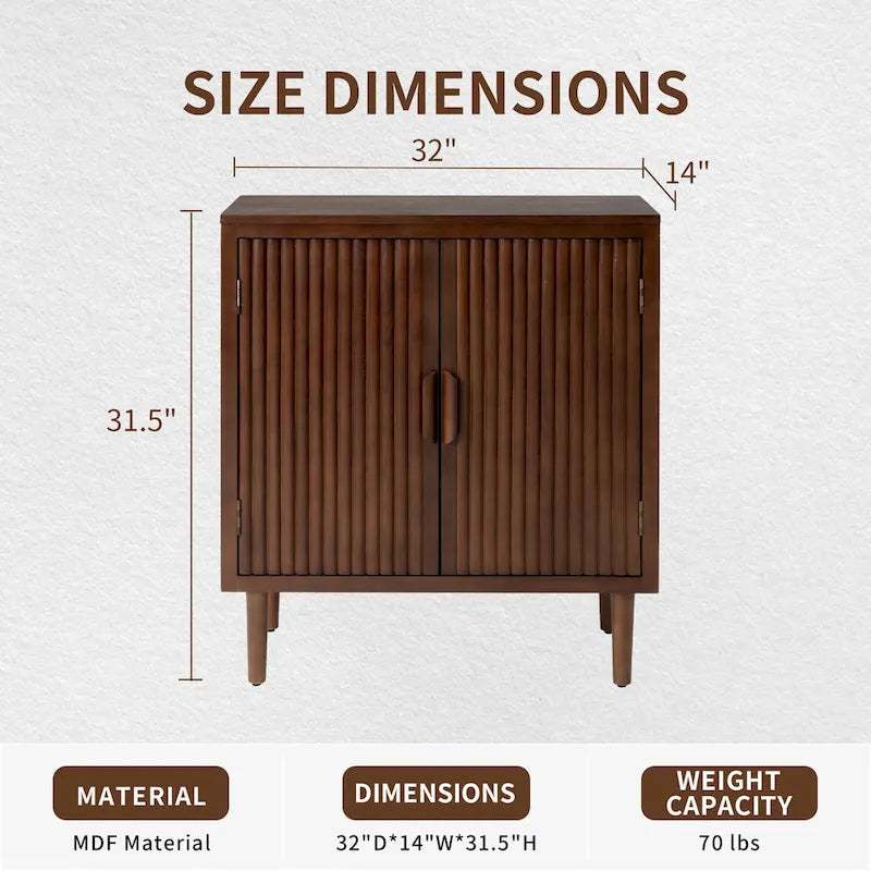Buffet et bahut de rangement marron contemporain