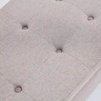 Banc de rangement capitonné avec pieds en X, 91 cm