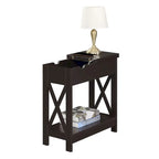 Table d'appoint relevable avec station de charge et étagère