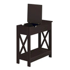 Table d'appoint relevable avec station de charge et étagère