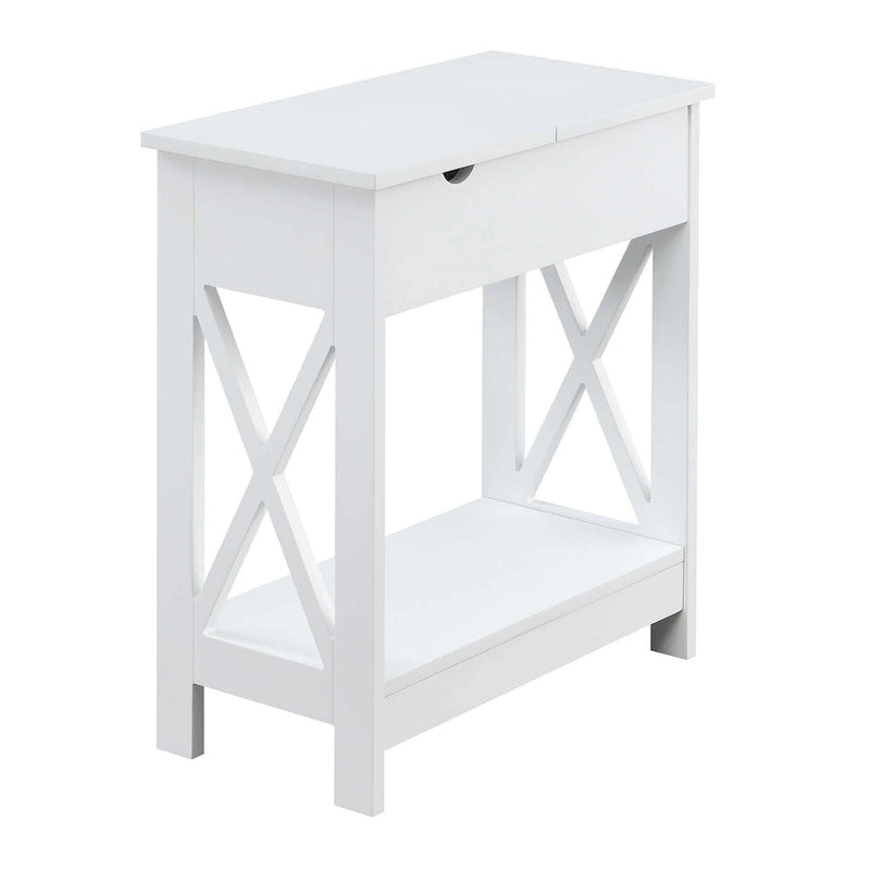 Table d'appoint relevable avec station de charge et étagère