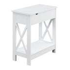 Table d'appoint relevable avec station de charge et étagère