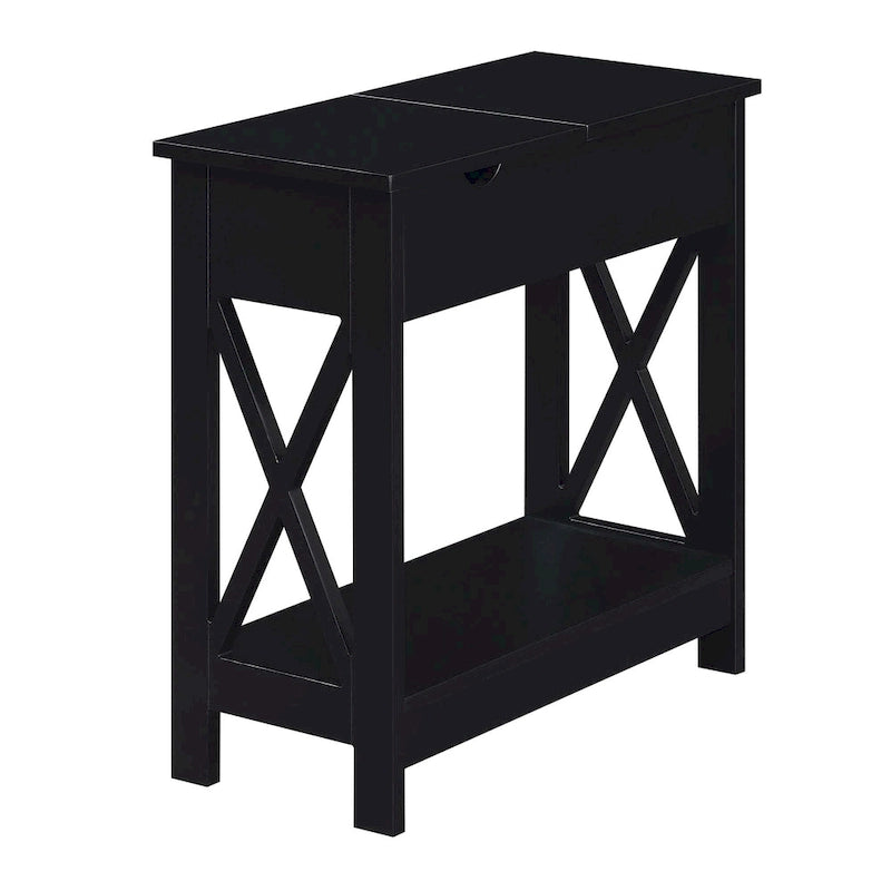 Table d'appoint relevable avec station de charge et étagère