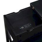 Table d'appoint relevable avec station de charge et étagère