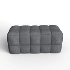 Banc rembourré de 36 pouces avec tissu à armure nattée