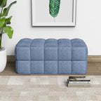 Banc rembourré de 36 pouces avec tissu à armure nattée