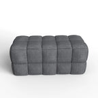 Banc rembourré de 36 pouces avec tissu à armure nattée