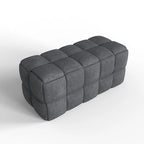 Banc rembourré de 36 pouces avec tissu à armure nattée