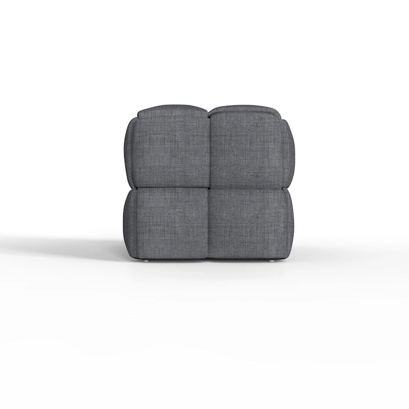 Banc rembourré de 36 pouces avec tissu à armure nattée