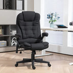 Chaise de bureau de massage vibrant 6 points avec chaleur lombaire et dossier inclinable