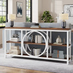 Console de 180 cm avec 3 étagères de rangement