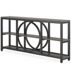 Console de 180 cm avec 3 étagères de rangement