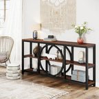 Console de 180 cm avec 3 étagères de rangement