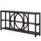 Console de 180 cm avec 3 étagères de rangement