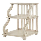 Table d'appoint à roulettes en bois étagée